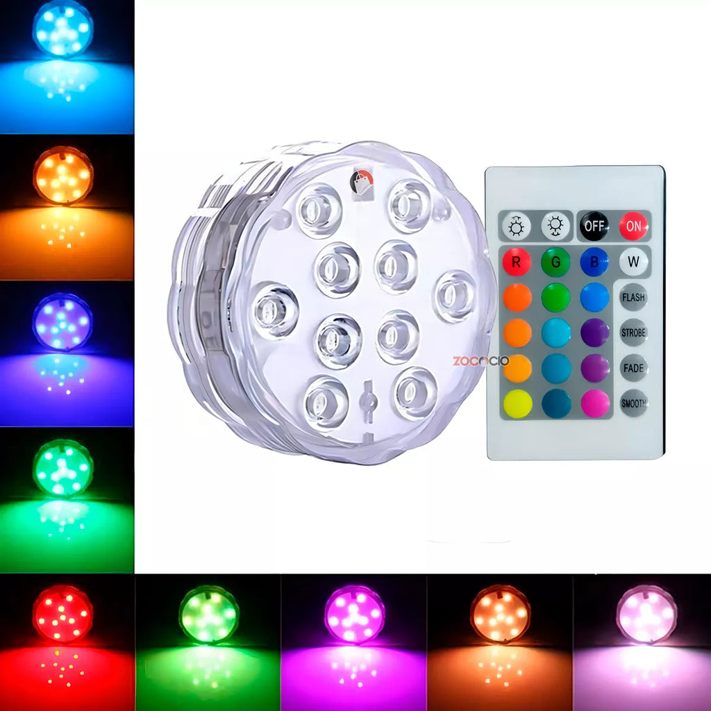🔥 LIQUIDACIÓN DE STOCK: KIT DE ILUMINACIÓN RGB PARA PISCINAS - CON CONTROL REMOTO INALÁMBRICO
