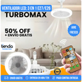 🔥Ventilador Inteligente de LED 2 en 1 TurboMax™ - [SUPER POTENTE]